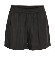 thumbnail: Zwarte dames NOISY MAY Curve loose fit short van lyocell met regular waist, elastische tailleband en effen