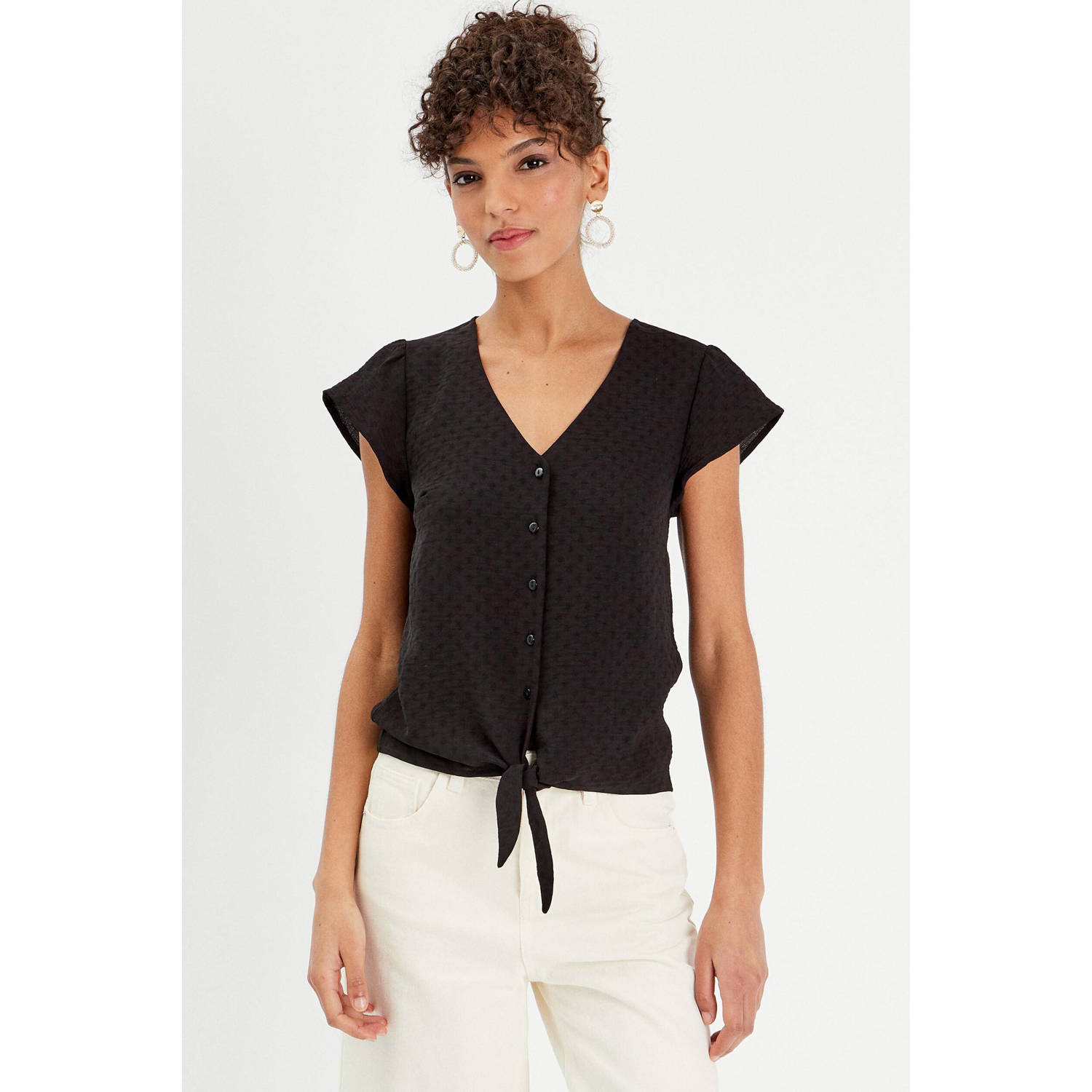 Cache blouse zwart