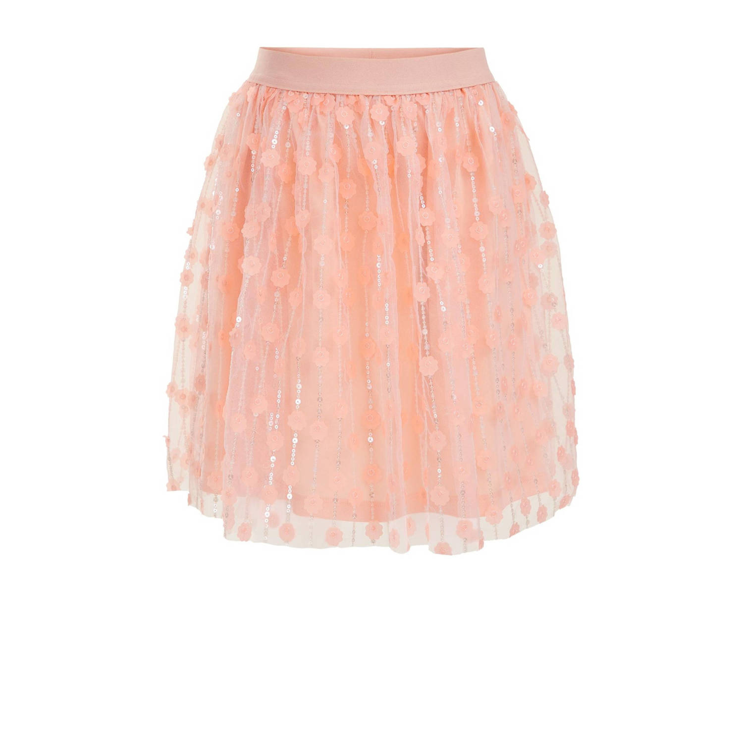 WE Fashion semi-transparante rok roze