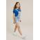 WE Fashion T-shirt kobalt blauw
