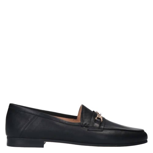 Manfield leren loafers zwart afbeelding