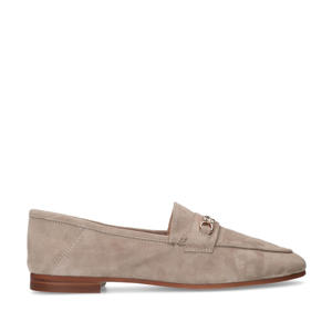   suède loafers taupe