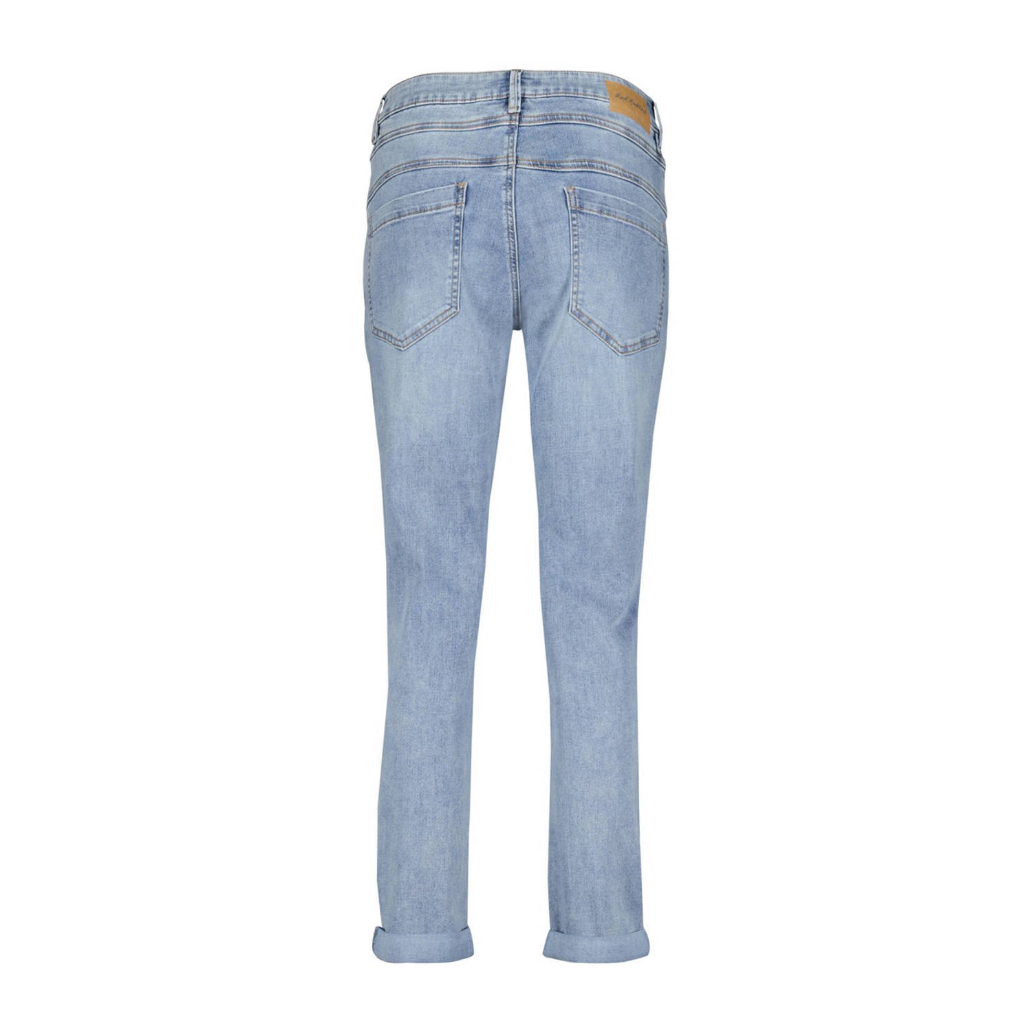Red Button high waist regular jeans Relax light blue denim