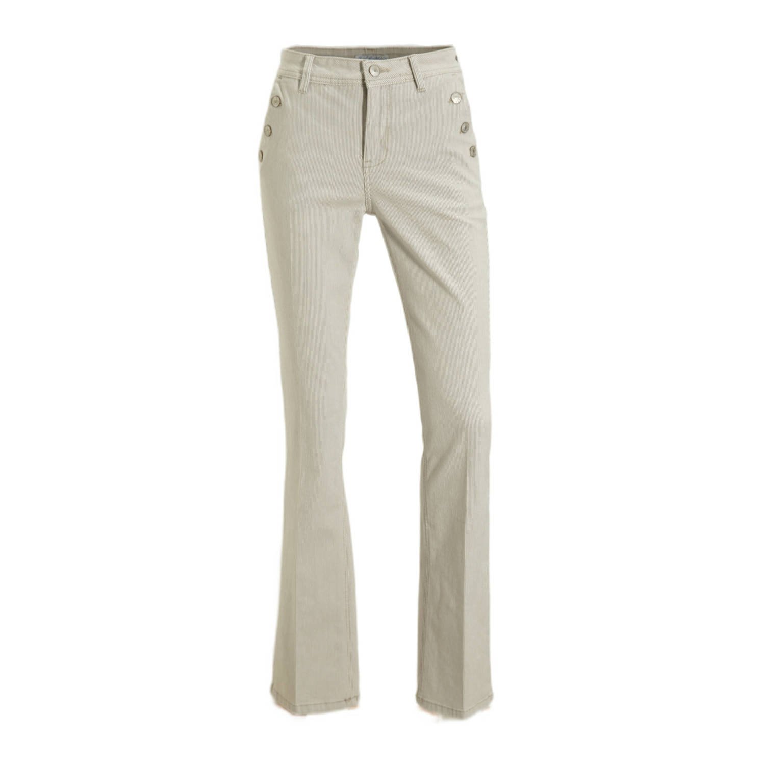 Red Button broek Coloured Denim Stripe Srb4147 Bibette White Dames