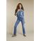Red Button flared slim fit jeans Babette medium blue denim