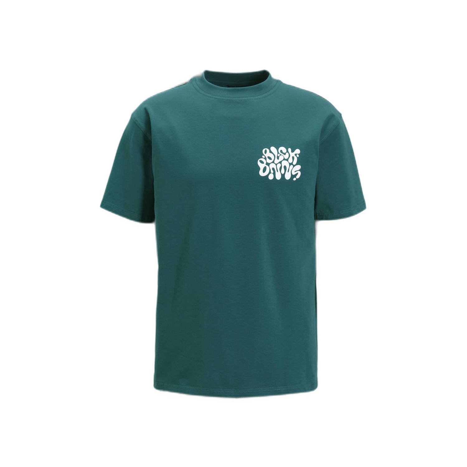 BLACK BANANAS T-shirt Liquid tee met printopdruk green