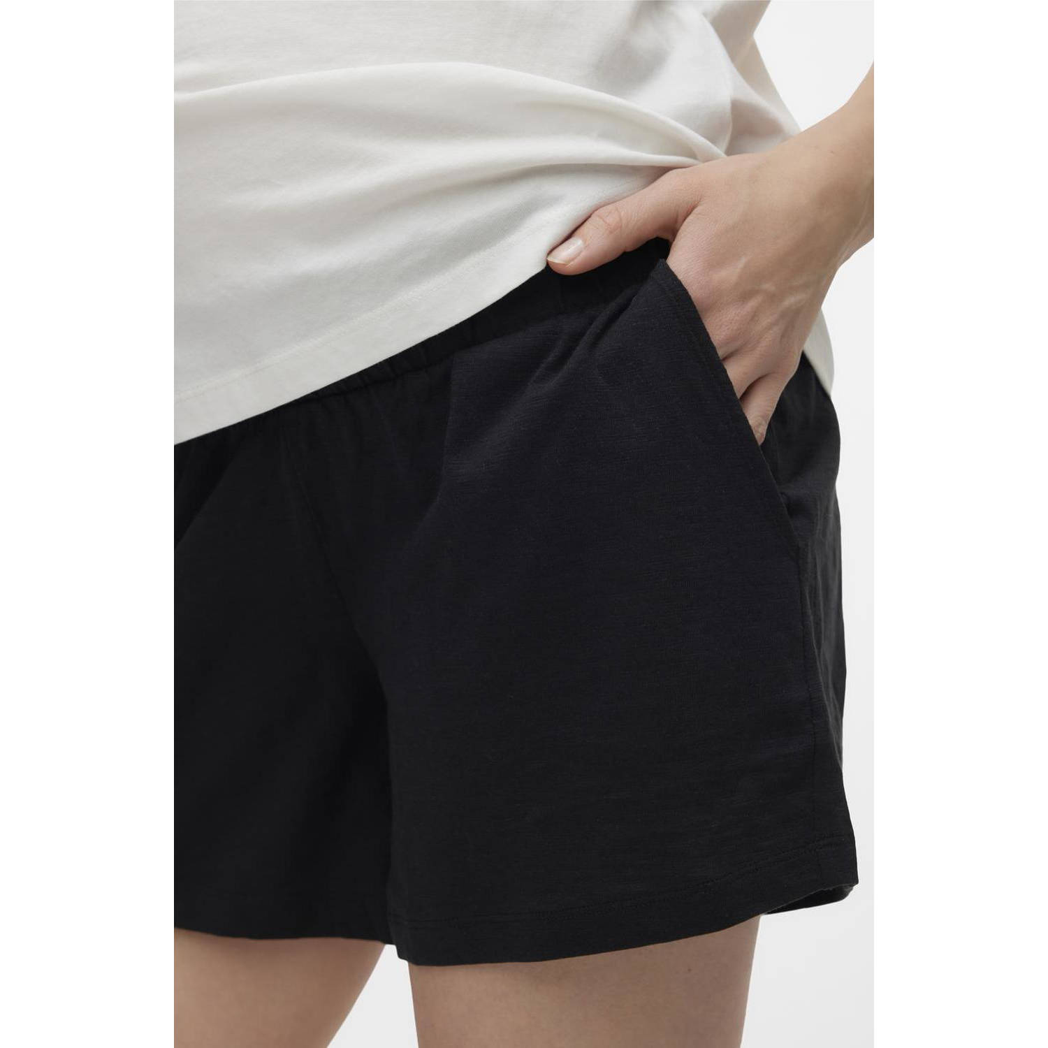 MAMALICIOUS regular fit short MLIVY zwart