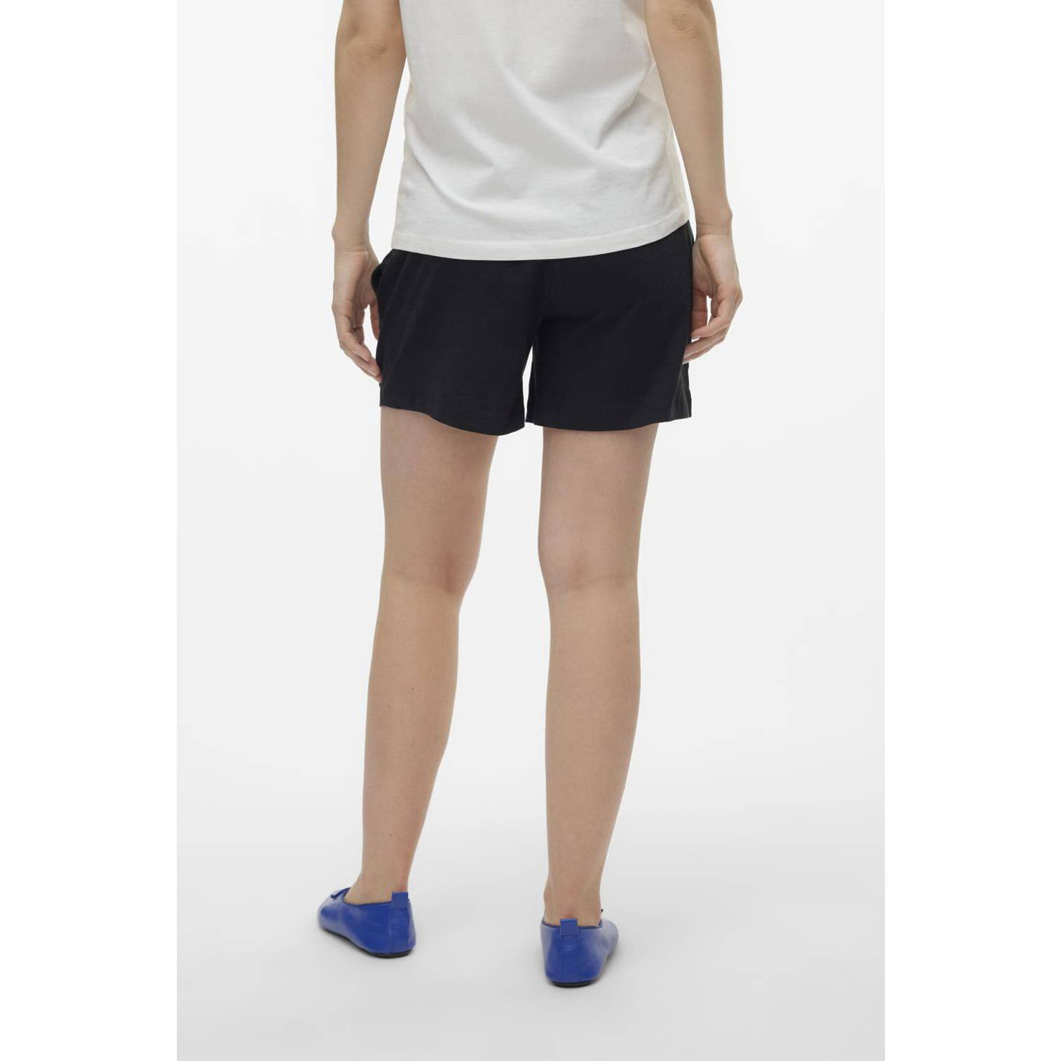 MAMALICIOUS regular fit short MLIVY zwart