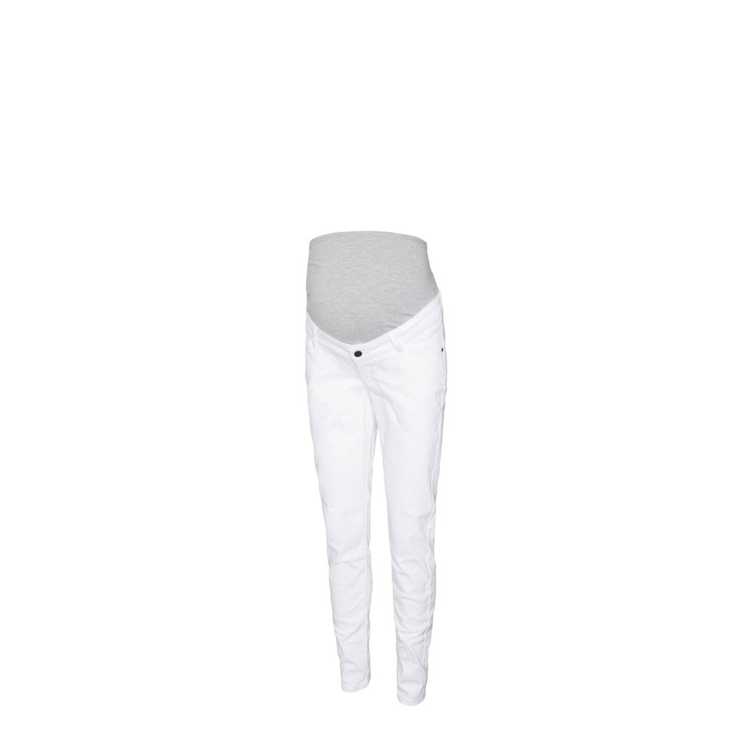 MAMALICIOUS zwangerschaps skinny jeans MLSIGGI wit