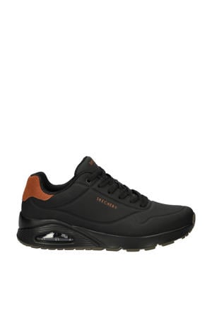 Uno sneakers zwart/camel