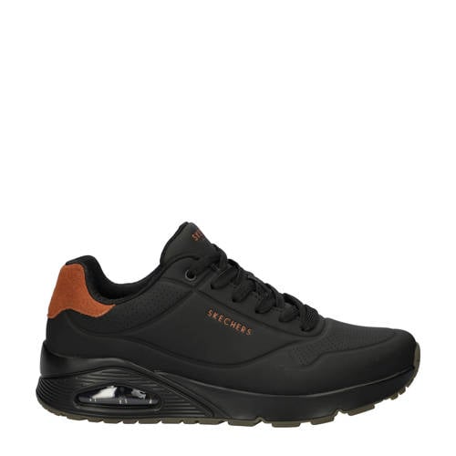 Skechers Uno sneakers zwart/camel afbeelding