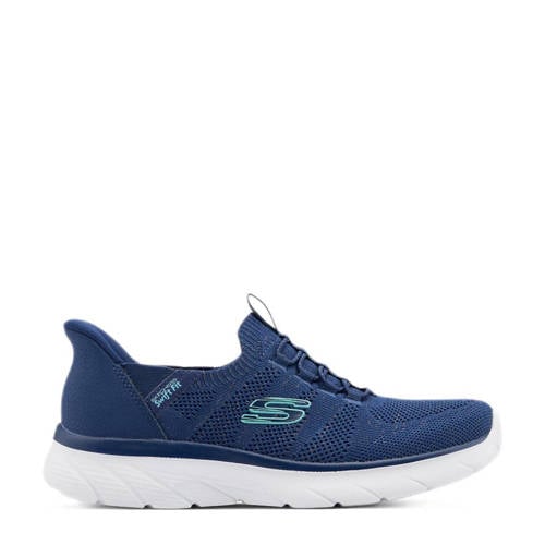 Skechers slip-on sneakers blauw
