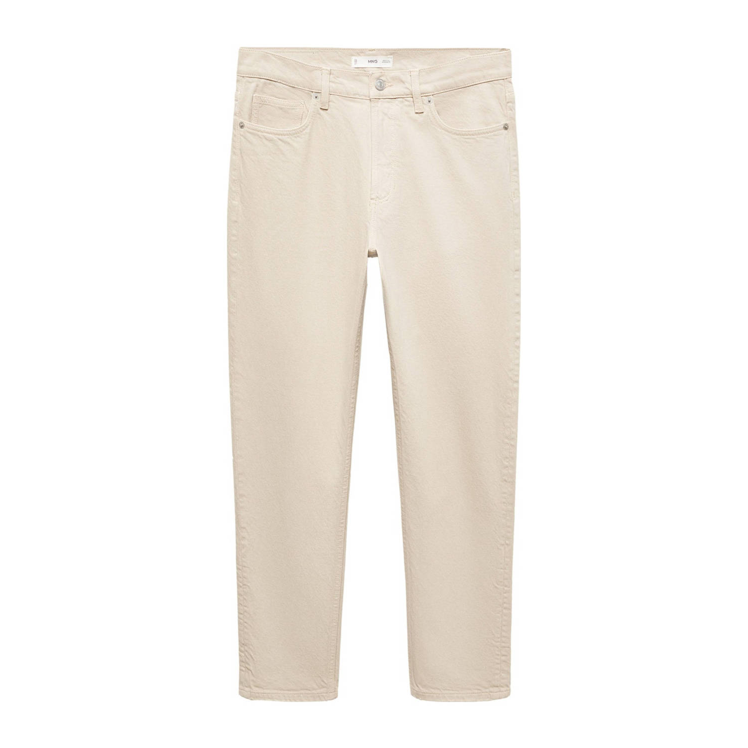 Mango Man tapered fit jeans beige