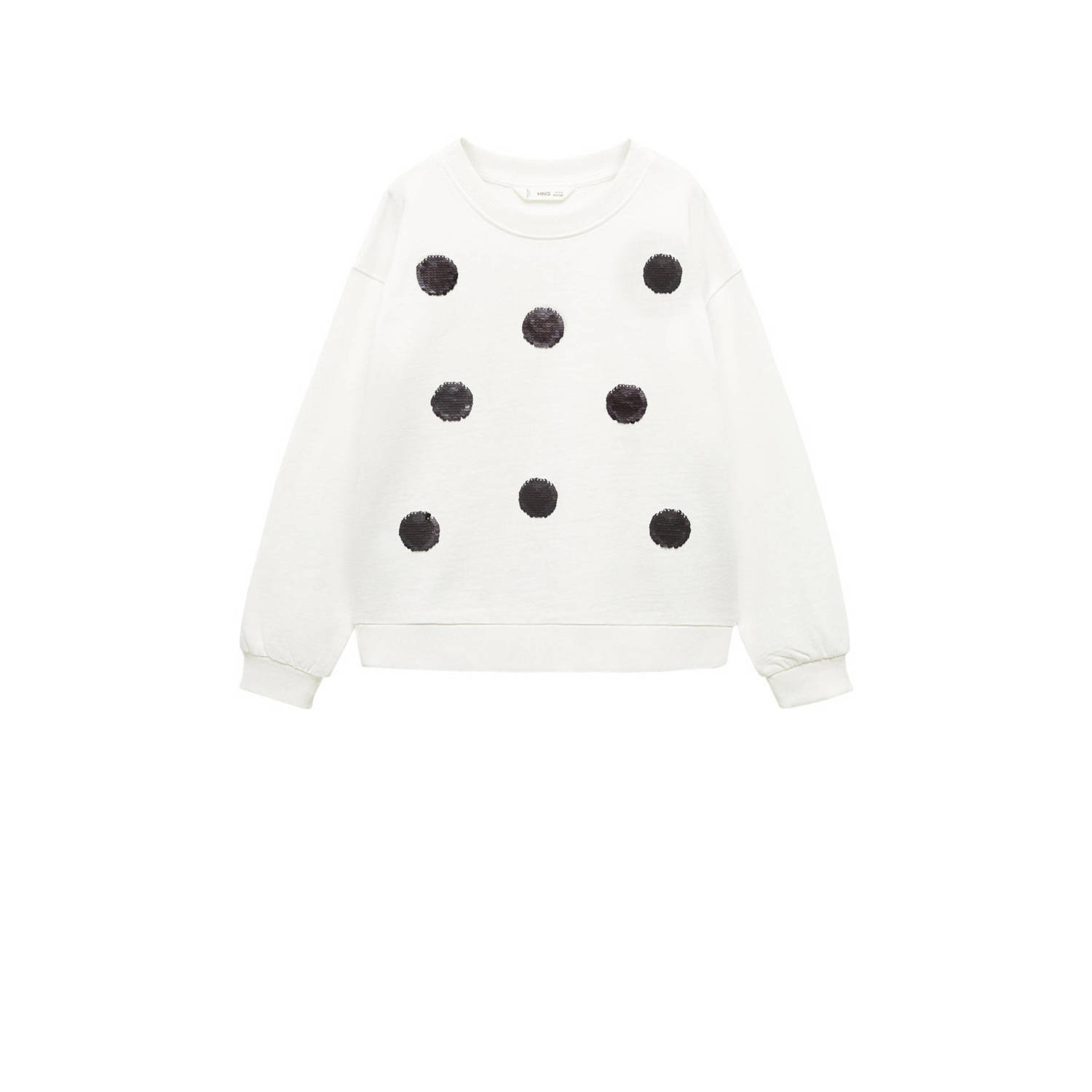 Mango Kids sweater met printopdruk wit Printopdruk 140