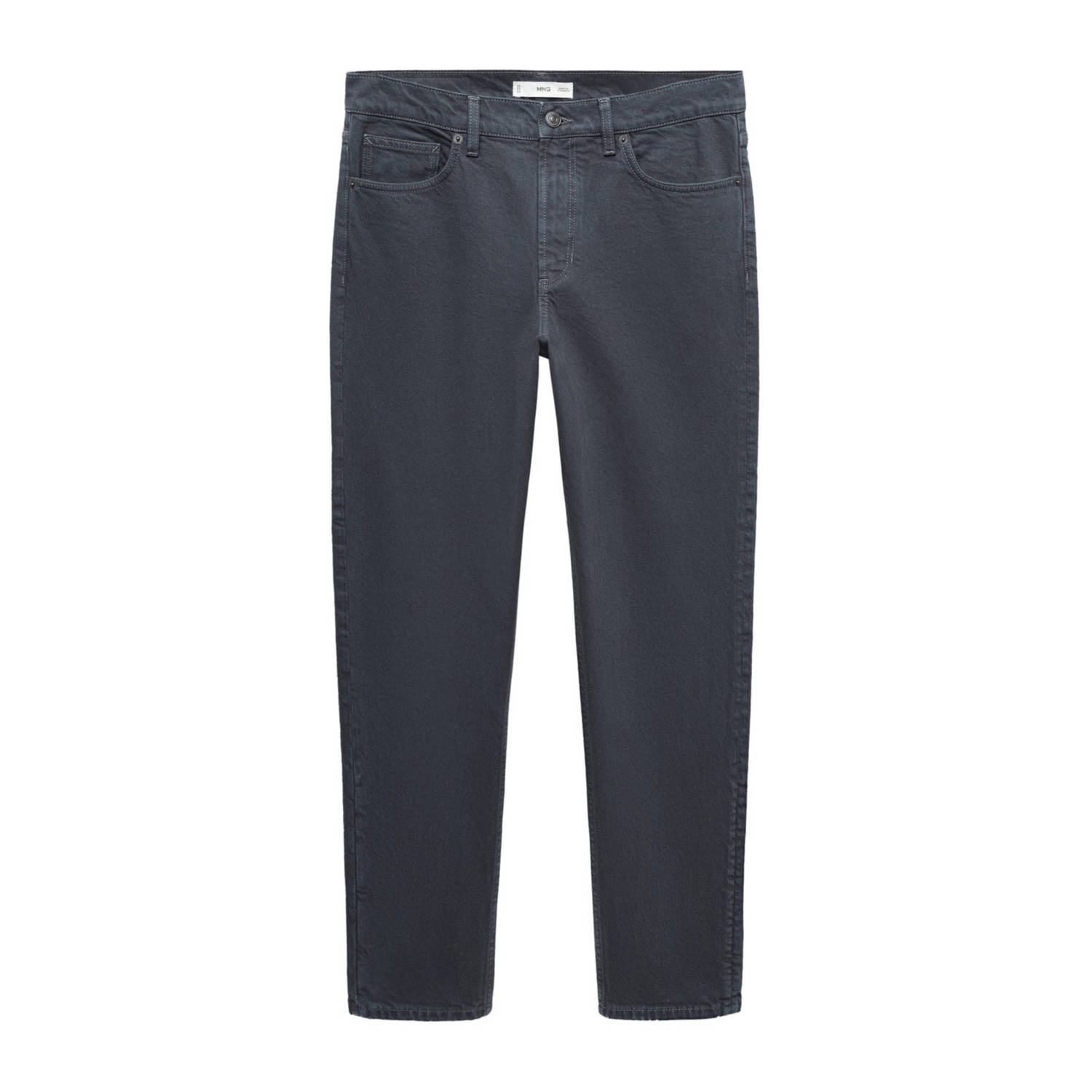 Mango Man tapered fit jeans donkerblauw