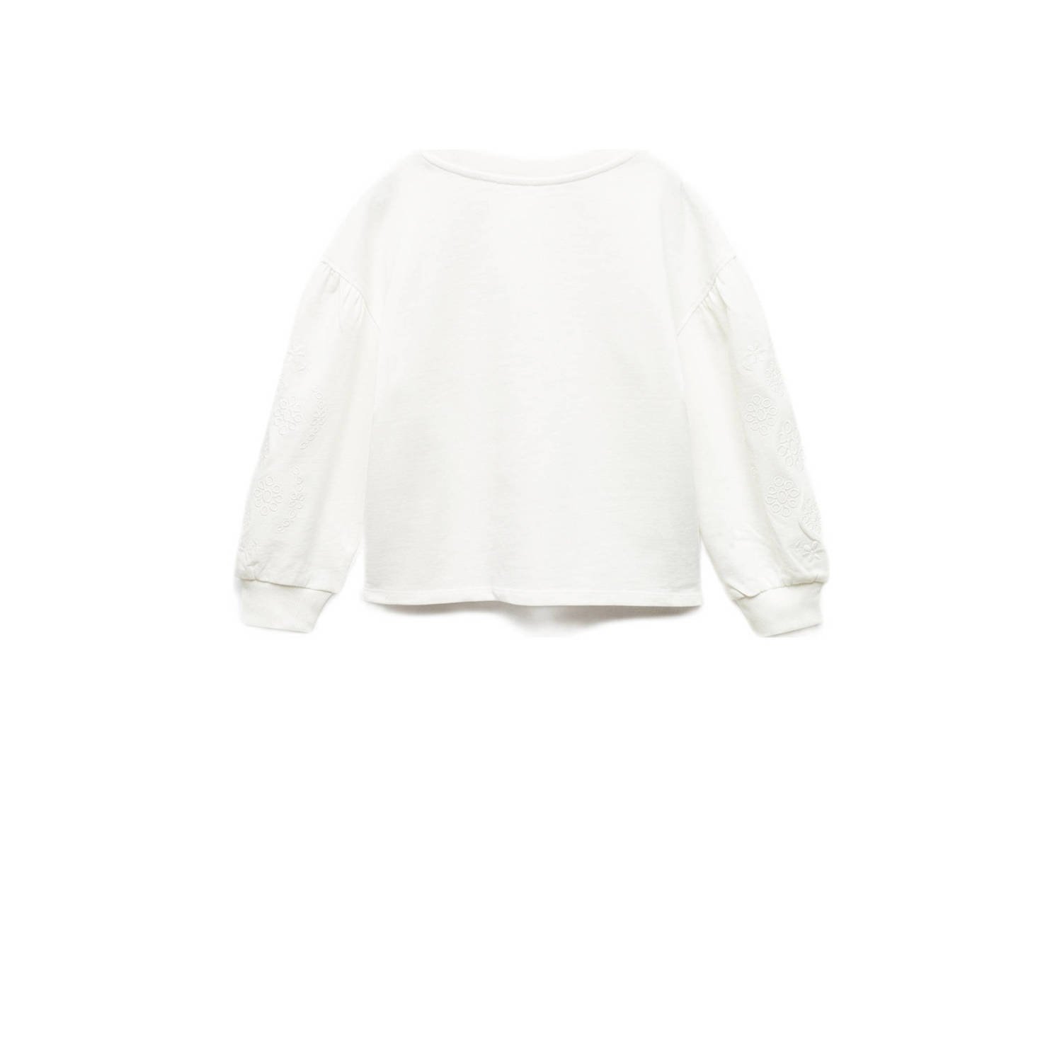 Mango Kids sweater naturel wit