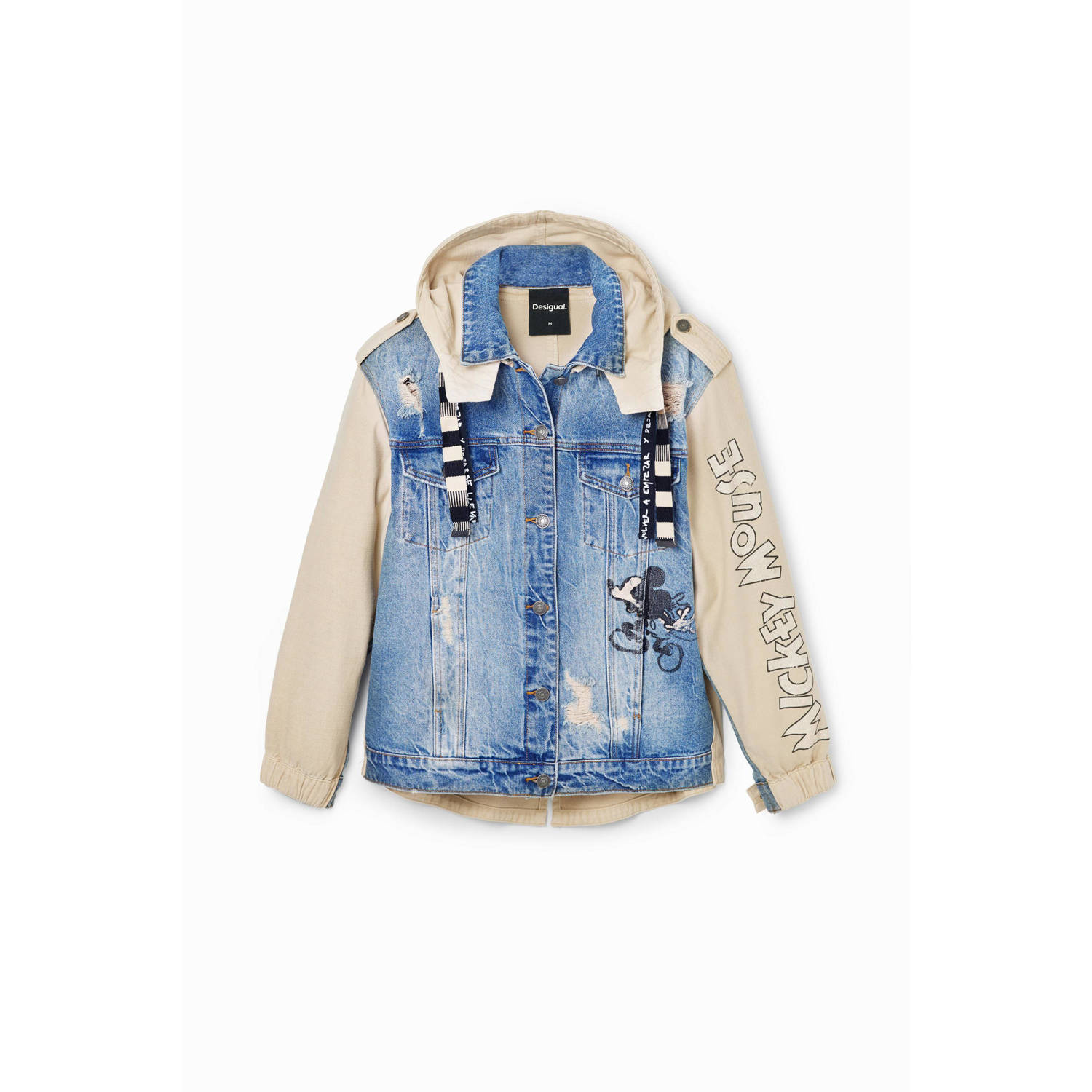 Desigual Blauw Katoenen Jas & Mantel Collectie Blue Dames