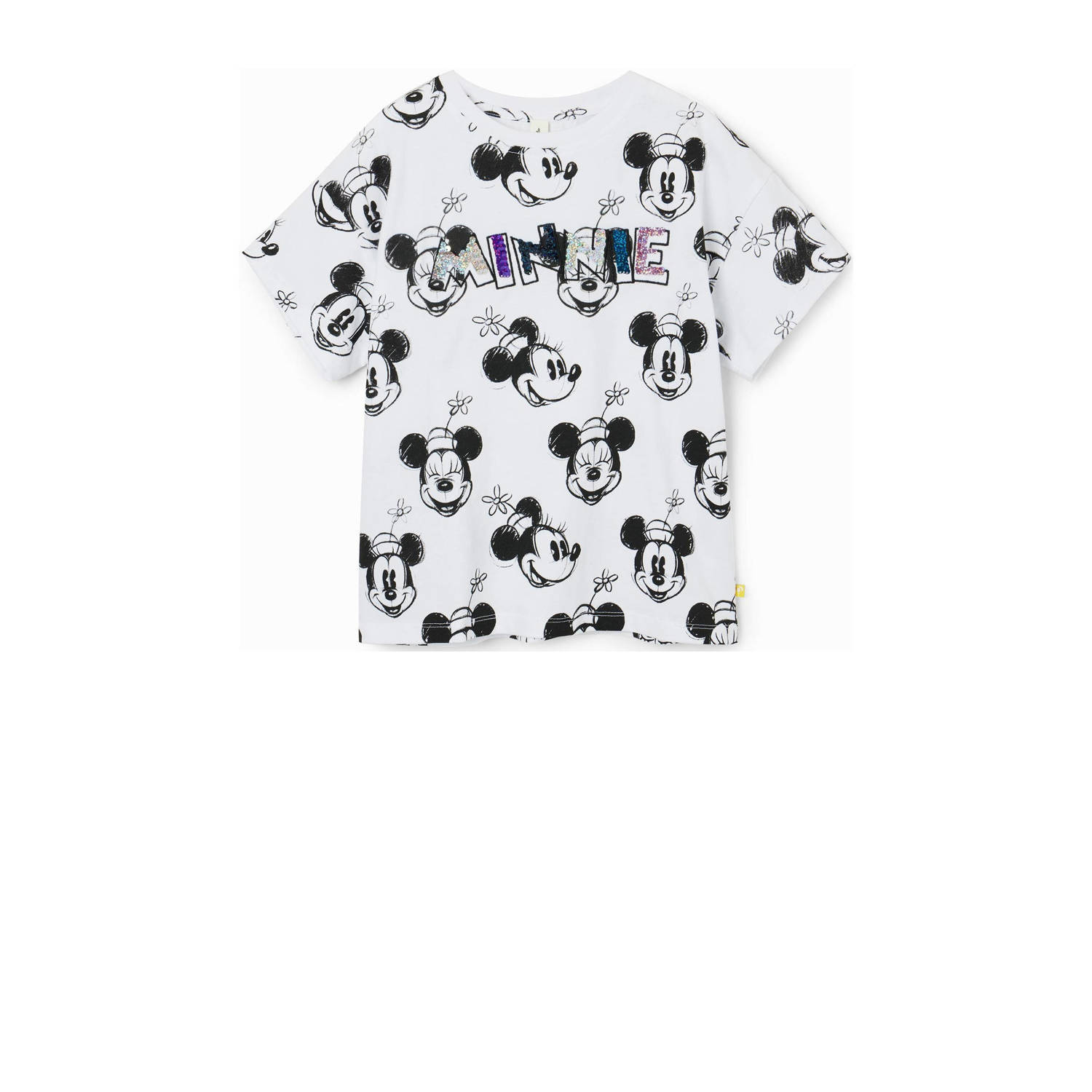 Desigual Mickey Mouse T-shirt wit wit