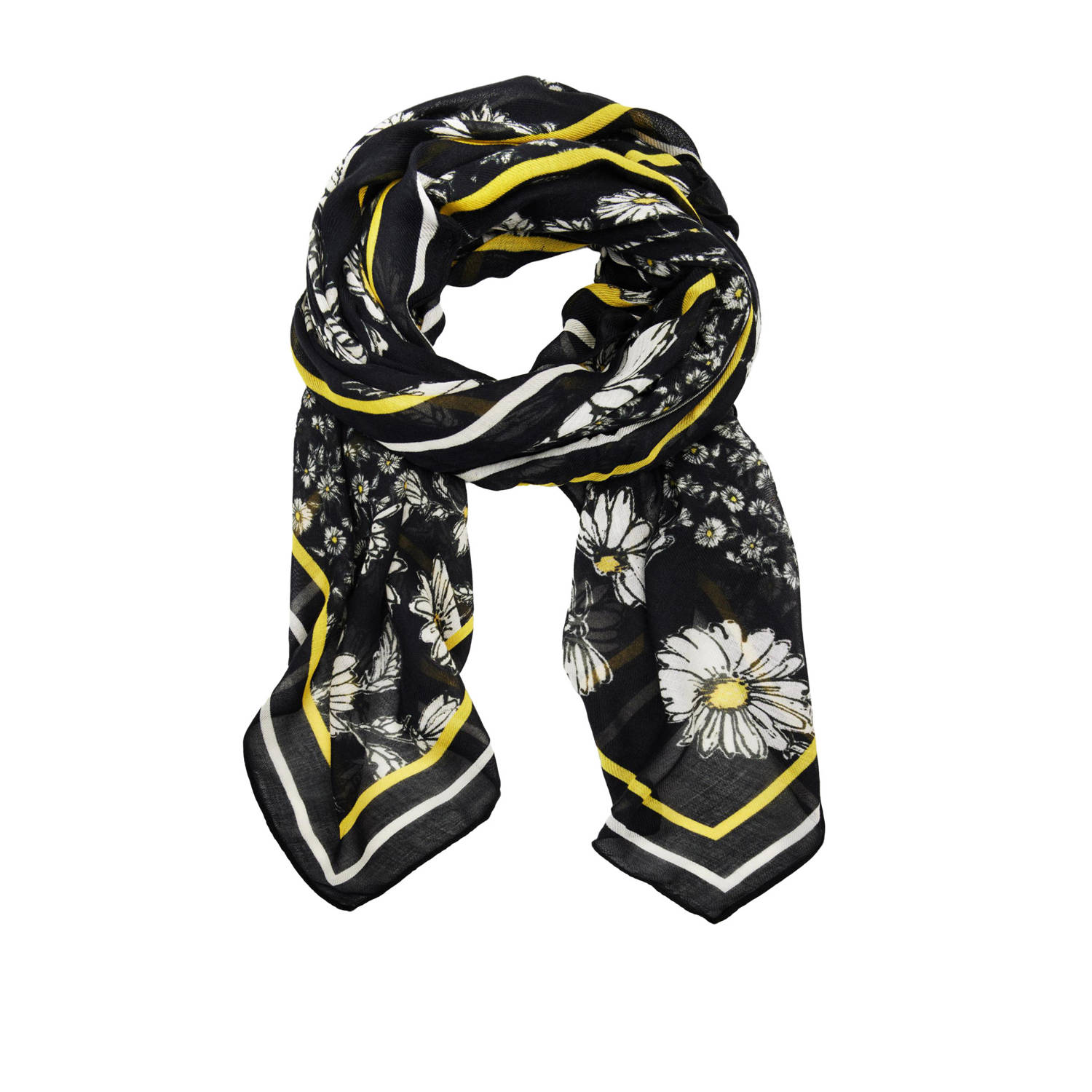 Desigual Kleurrijke Pashmina Sjaal Black Dames