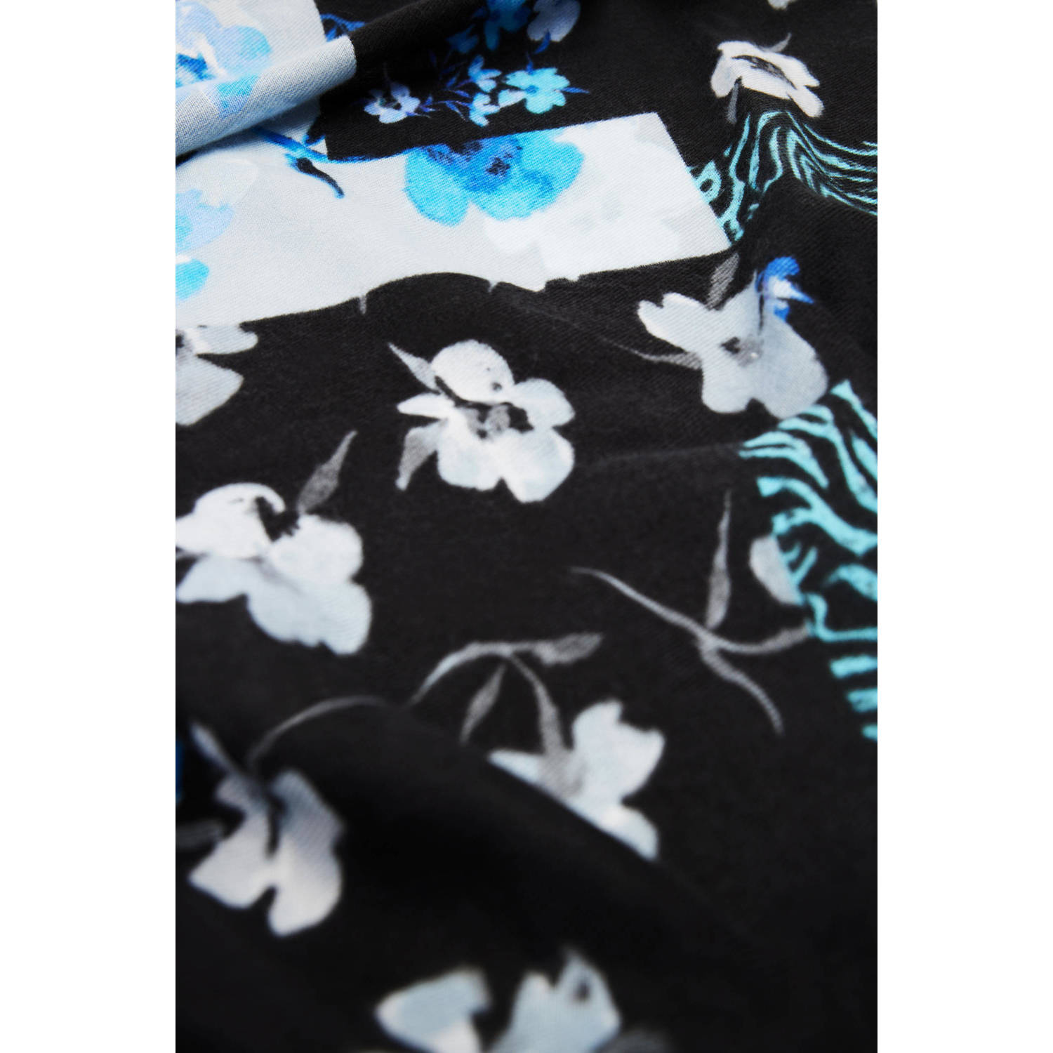 Desigual sjaal met bloemenprint multi
