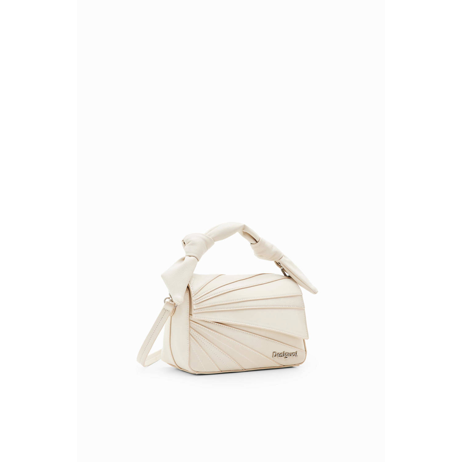 Desigual Beige Handtas met Afneembare Schouderband en Contrastdetails Beige Dames