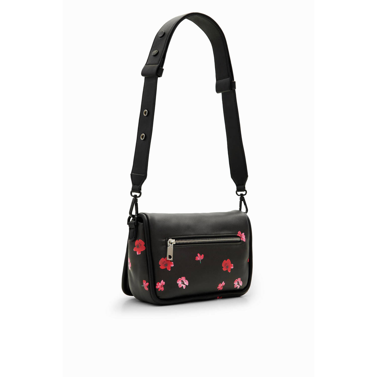 Desigual crossbody tas met bloemenprint zwart