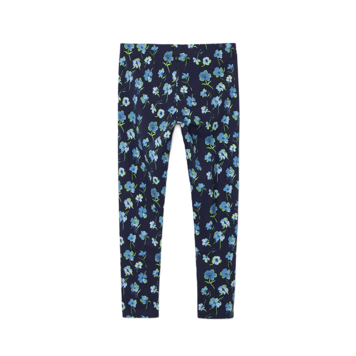 Desigual gebloemde legging donkerblauw lichtblauw