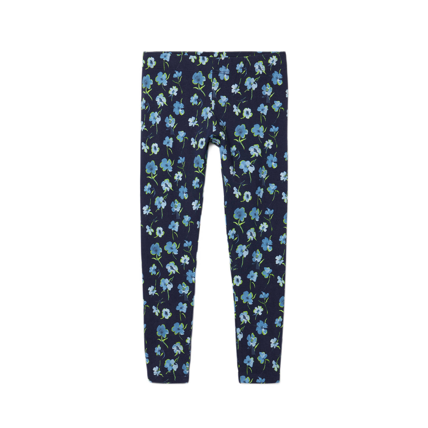 Desigual gebloemde legging donkerblauw lichtblauw