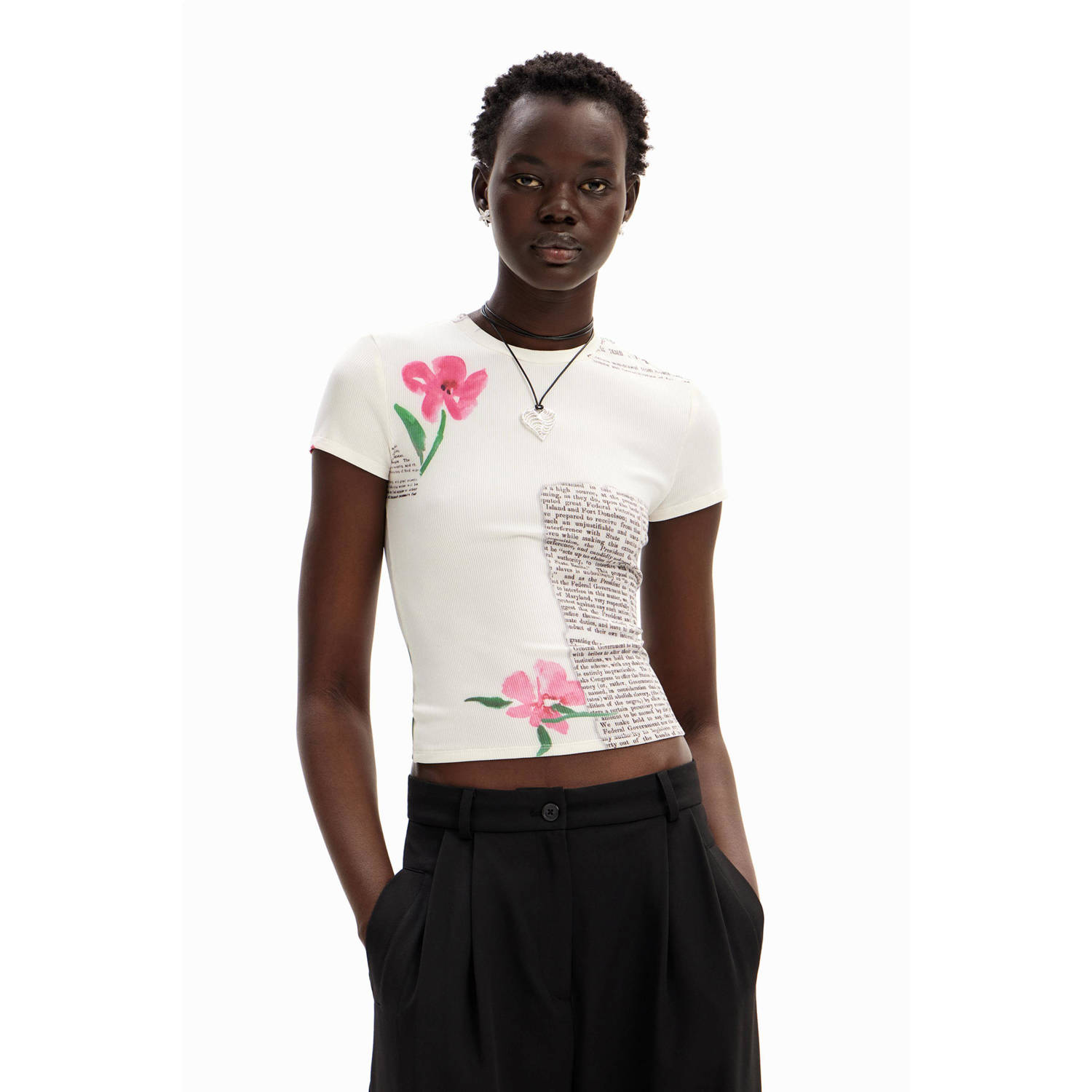Desigual T-shirt ecru