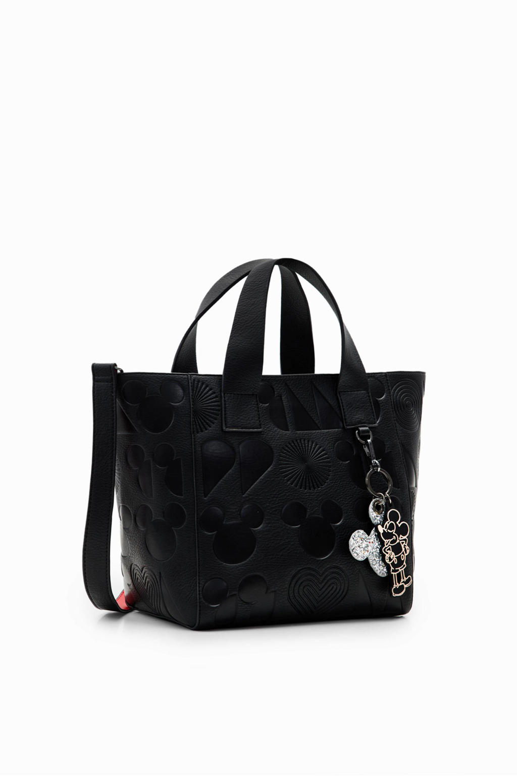 Desigual handtas met borduursels zwart