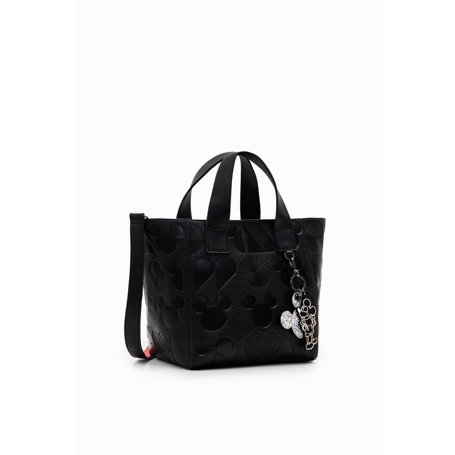 Desigual Zwarte Polyethyleen Handtas met Verstelbare Band Black Dames