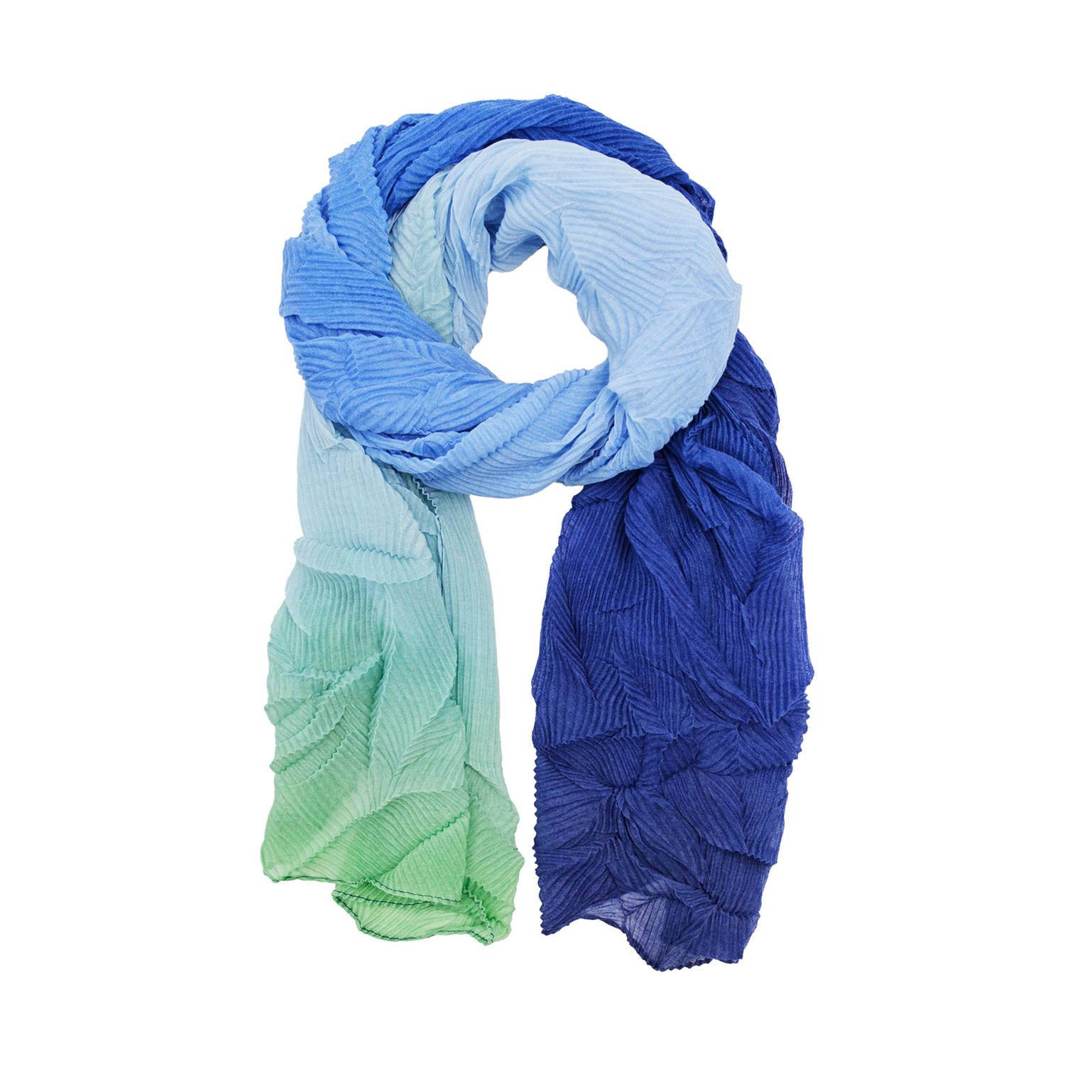 Desigual Stijlvolle Pashmina Sjaal Blue Dames