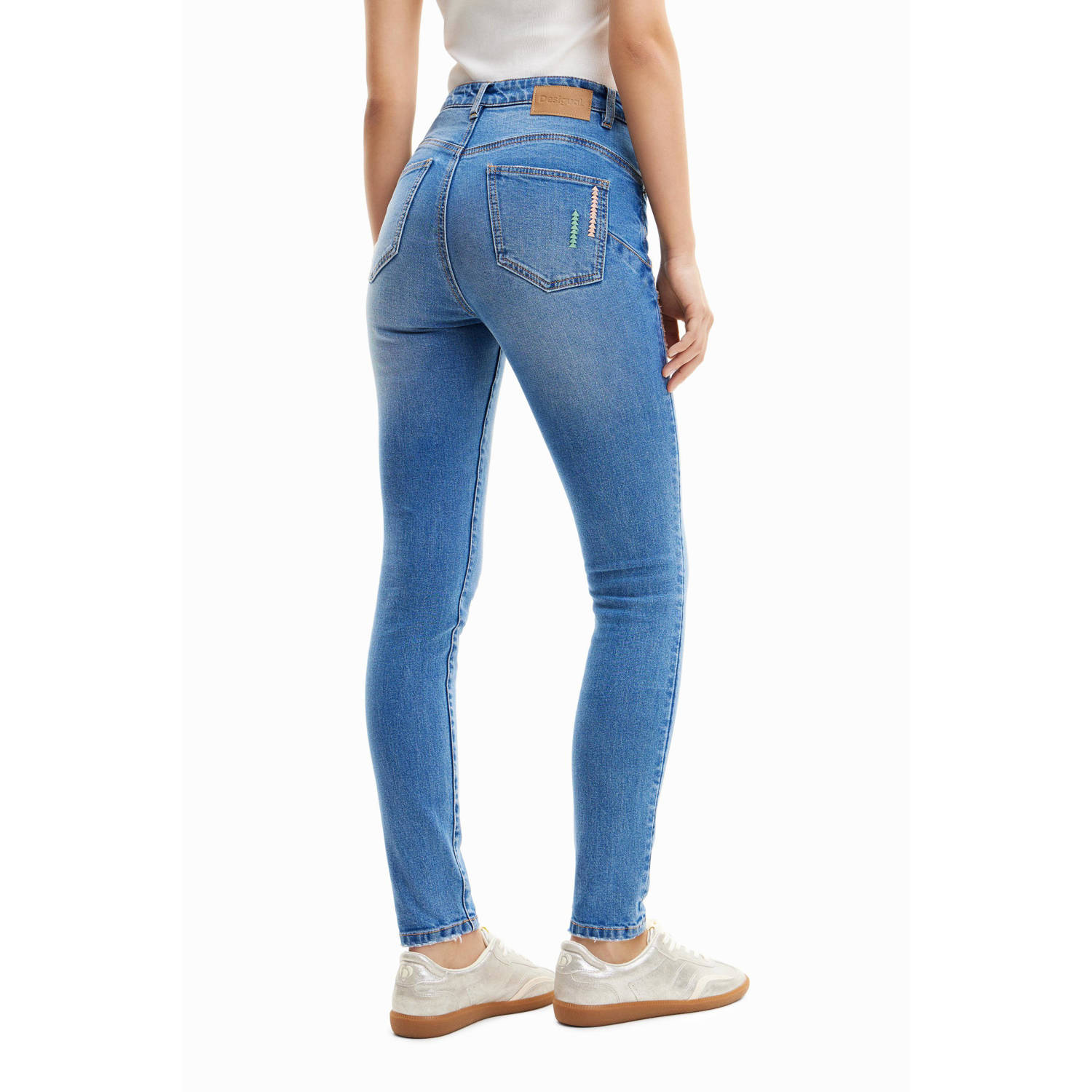 Desigual skinny jeans medium blue denim