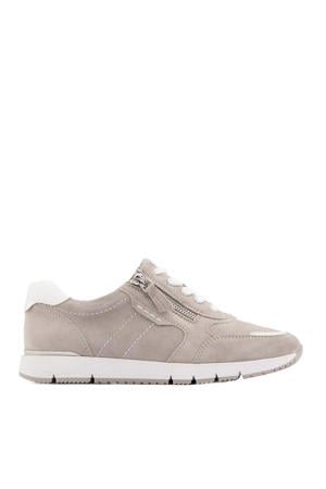suède sneakers grijs