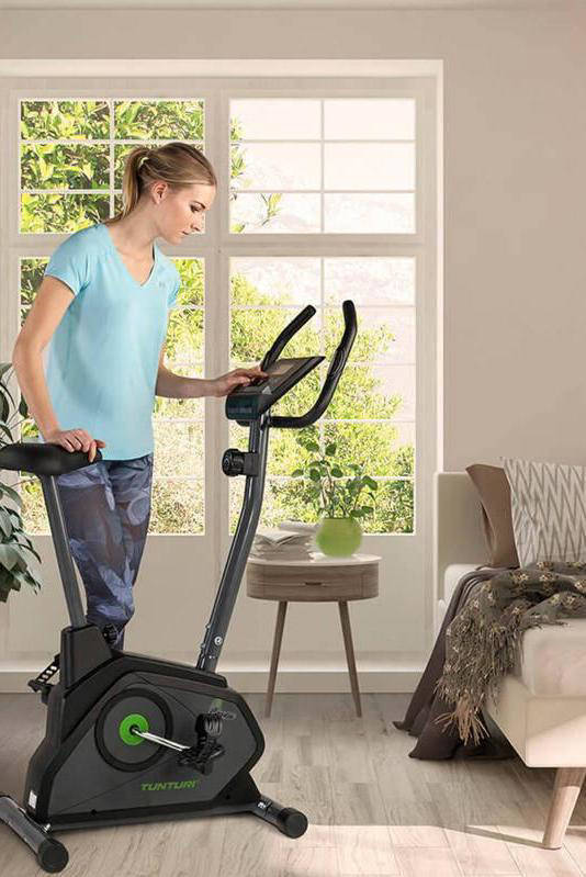 Tunturi Hometrainer Cardio Fit B30 Zwart/groen | Wehkamp