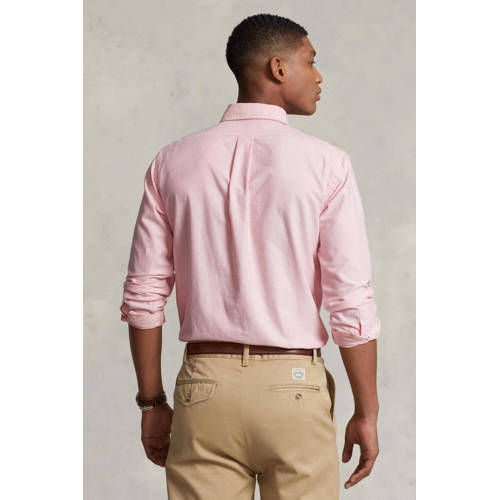POLO Ralph Lauren slim fit overhemd met logo bsr pink