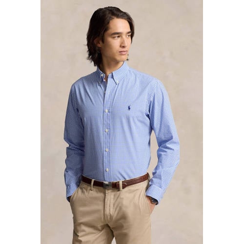 POLO Ralph Lauren geruit slim fit overhemd blue/white check afbeelding