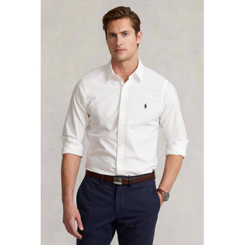 POLO Ralph Lauren slim fit overhemd met logo wit afbeelding