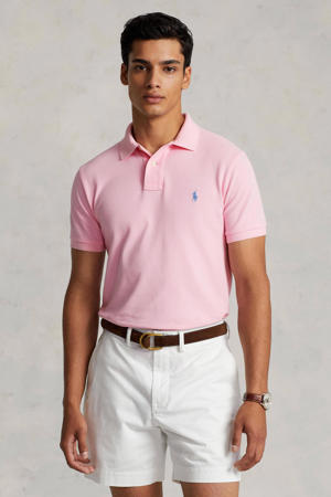 slim polo lichtroze