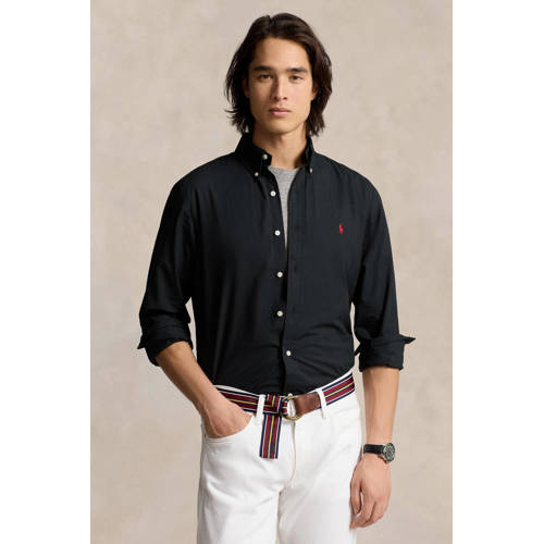 POLO Ralph Lauren regular fit overhemd met logo zwart afbeelding