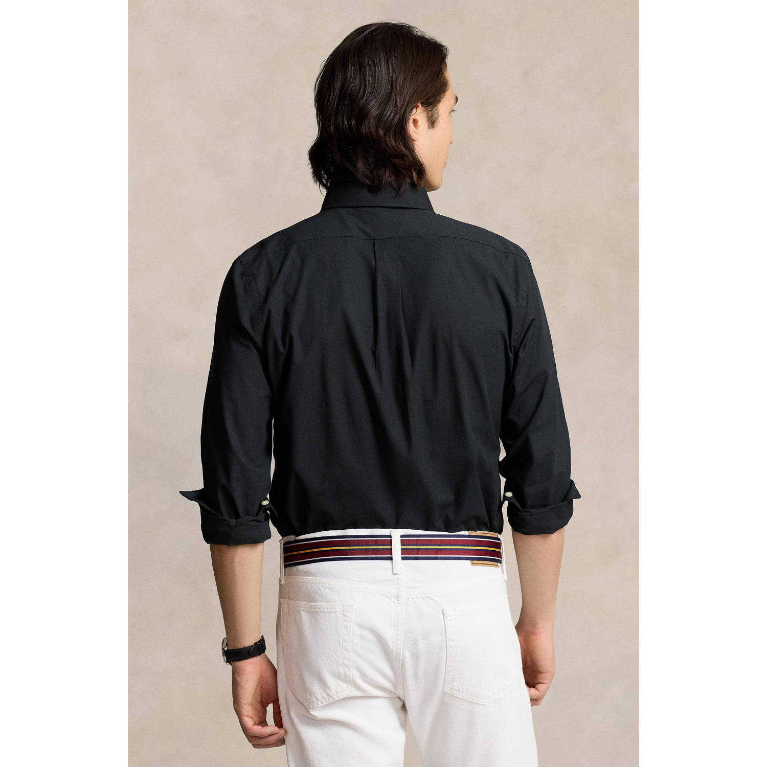 POLO Ralph Lauren regular fit overhemd met logo zwart