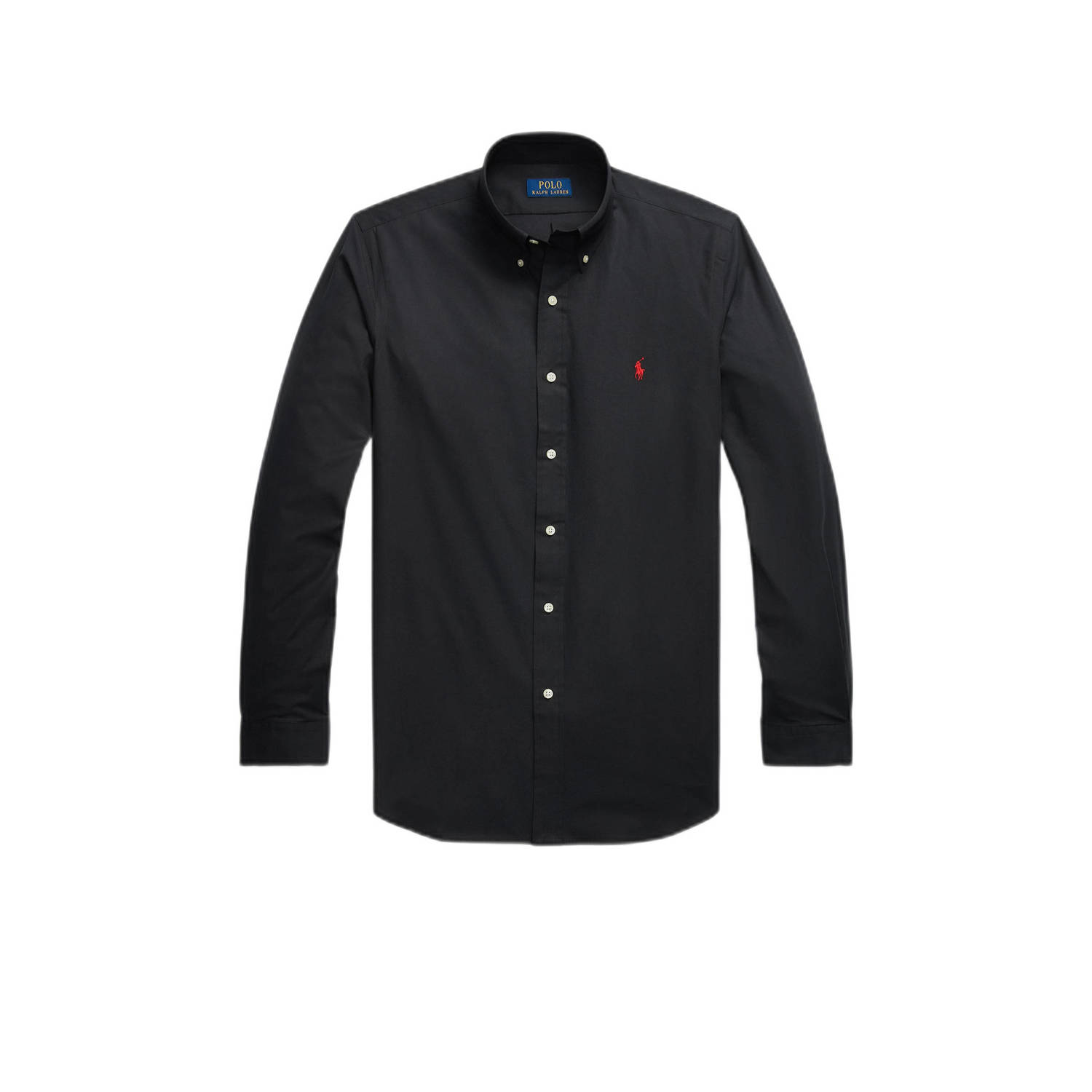 POLO Ralph Lauren regular fit overhemd met logo zwart