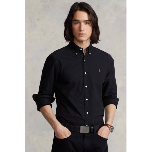Polo Ralph Lauren slim fit overhemd met logo black afbeelding