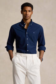 thumbnail: POLO Ralph Lauren regular fit overhemd met logo newport navy