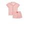 Little Label shortama met panterprint roze