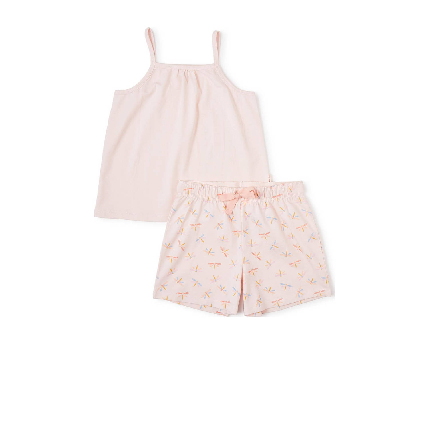 Little Label shortama met all over print roze
