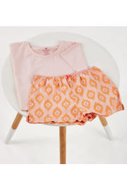 thumbnail: Little Label shortama met all over print roze/oranje