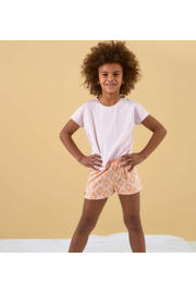 thumbnail: Little Label shortama met all over print roze/oranje