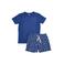 Little Label shortama met all over print donkerblauw