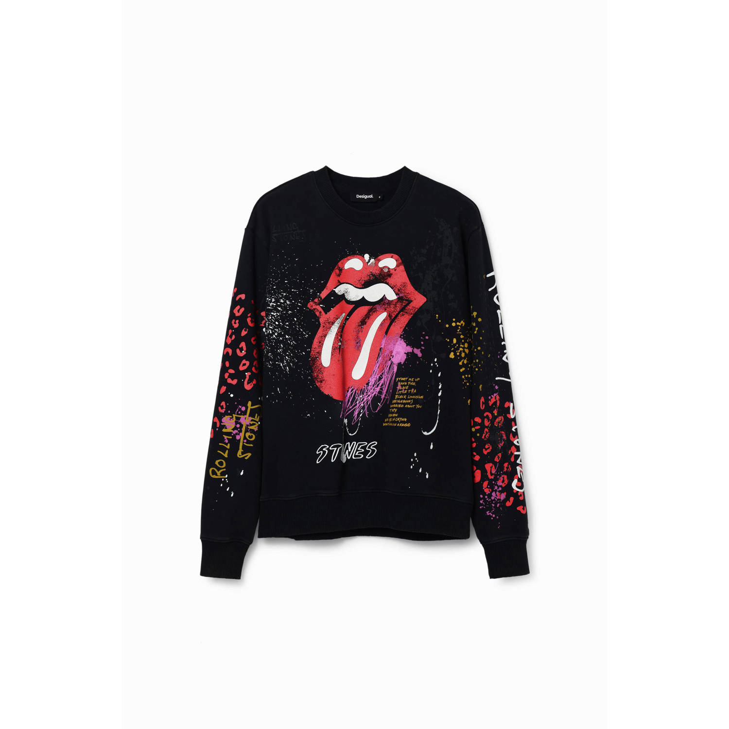 Desigual sweater met printopdruk zwart